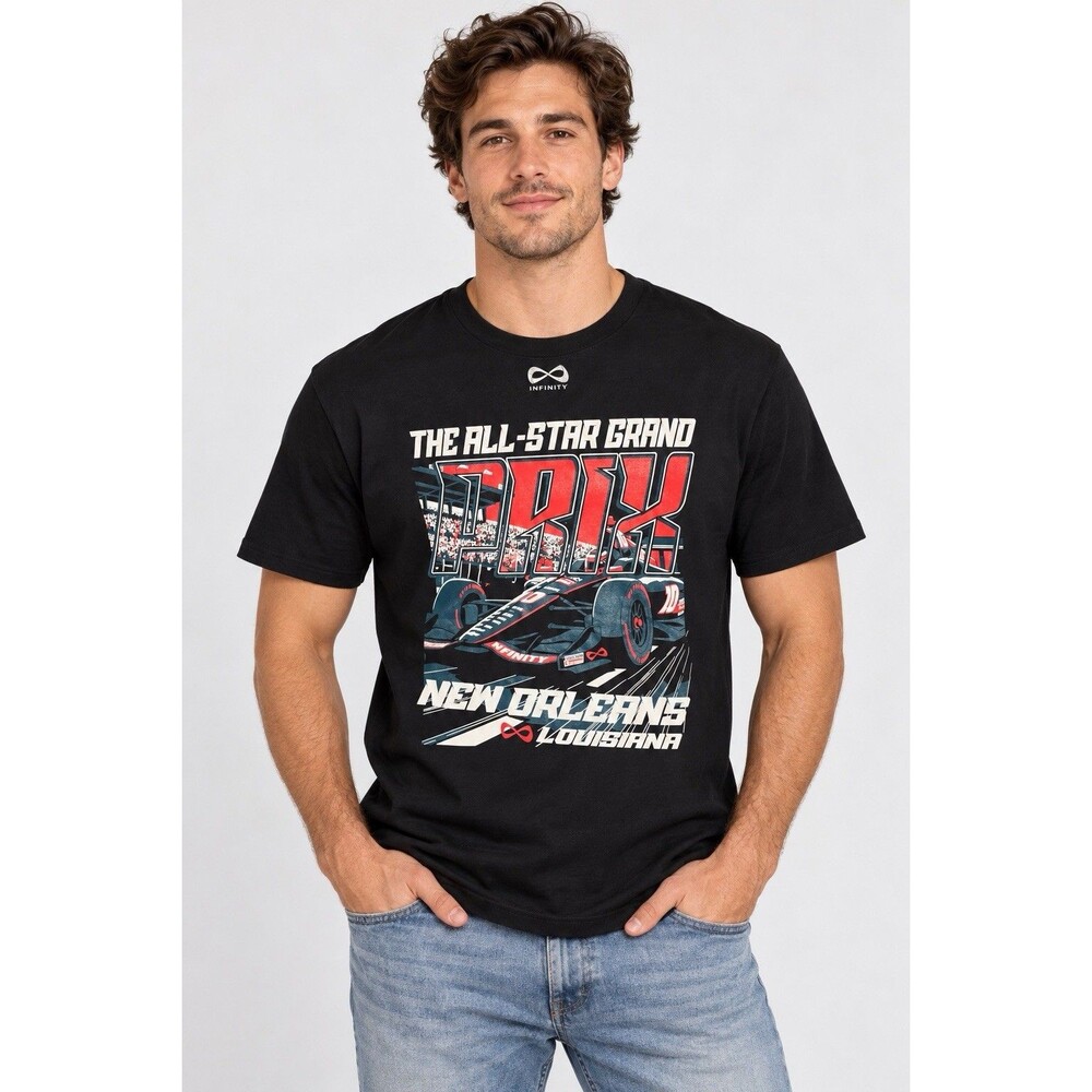NFINITY  All-Star Grand Prix New Orleans Racing Graphic T-Shirt Black Large